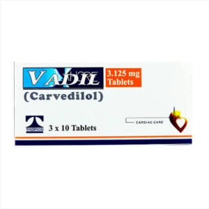 VADIL 3.125MG TAB(CARVEDILOL)