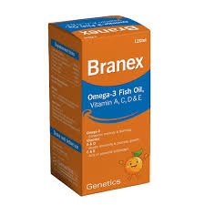 BRANEX OMEGA 3 FISH OIL SYP 120ML